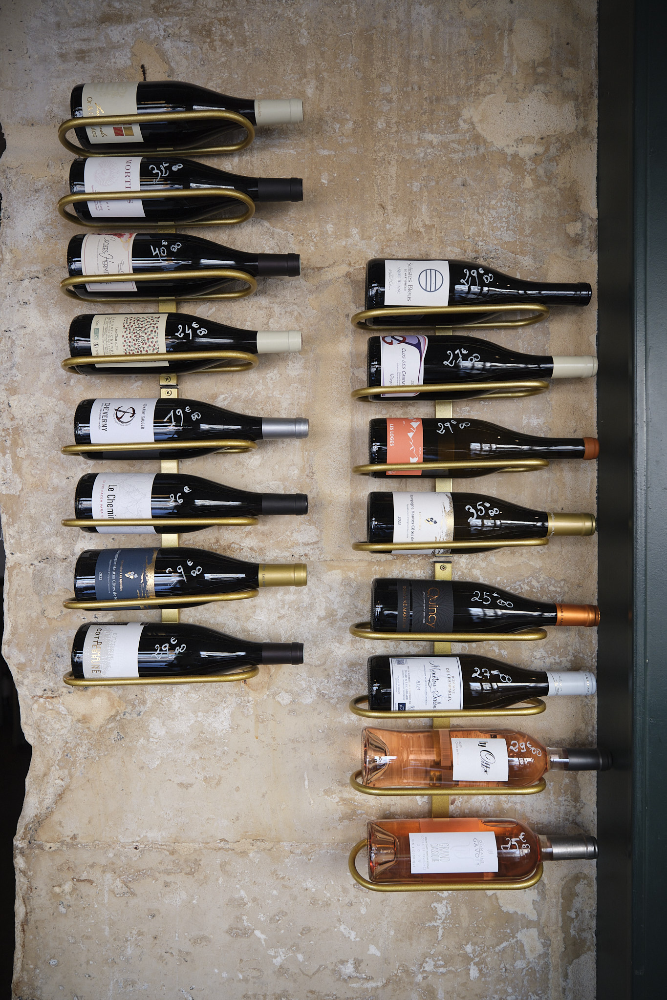 Carte des vins choisie avec soin